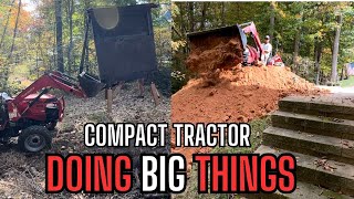 Compact Tractor moving BIG THINGS [upl. by O'Grady]