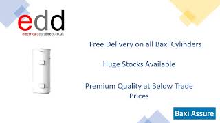 Efficient Hot Water Solutions Baxi Assure 300DD Direct Unvented Cylinder 7737175 [upl. by Fusuy]