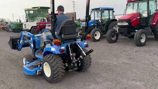 NEW HOLLAND WORKMASTER 25S COMPACT TRACTOR [upl. by Ewer]