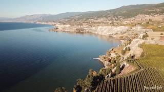 Okanagan Valley Aerial  Autumn on the Naramata Bench [upl. by Dotti]