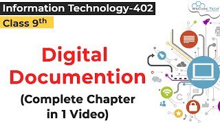 COMPLETE UNIT  Digital Documentation Class 9 IT  Class 9 Documentation [upl. by Eemiaj613]