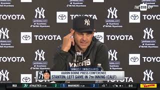 Aaron Boone discusses Yankees win and provided some injury updates [upl. by Jourdain]