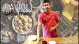 Ricetta tradizionale dei ravioli ricotta e spinaci [upl. by Notyalc]