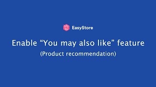 Product │ How to Enable quotYou may also likequot feature  │ Eng [upl. by Eelsew]