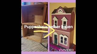 building a dollhouse from 2 wooden boxes  Puppenhaus selber bauen [upl. by Neffets469]