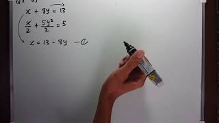 SIMULTANEOUS EQUATION CONTOH 5 [upl. by Limbert]