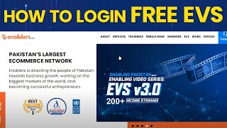 How to Login FREE Enabling Video Series EVS  How to get Free EVS Courses [upl. by Yknip]