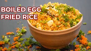 Egg Fried Rice  Boiled Egg Rice Recipe  Boiled Egg Recipes [upl. by Atnohsal]