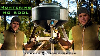 Montering av 5001000 L foderautomat från Nordic Gamekeeper [upl. by Ellehcin91]