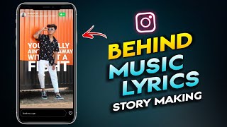 HOW TO PUT MUSIC LYRICS BEHIND THE PERSON ON INSTAGRAM STORY  TRENDING INSTAGRAM STORY IDEAS [upl. by Suzette]