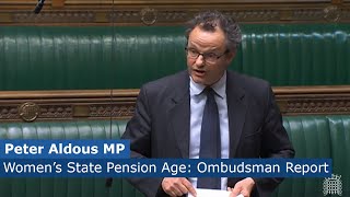 Women’s State Pension Age Ombudsman Report 16 May 2024 [upl. by Nylimaj]