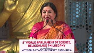 Session 7 Speech By Speaker  Prof Dr Sunaina Singh at 5th World Parliament [upl. by Rumilly234]