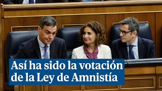 Resumen de la votación de la Ley de Amnistía [upl. by Jemmie]