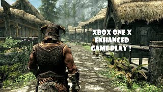 Skyrim Xbox One X Enhanced Game Play [upl. by Aiset]