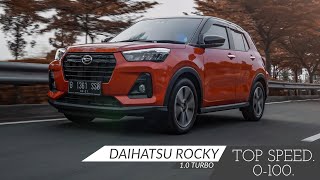 Daihatsu Rocky 10L Turbocharged TOP SPEED ACCELERATION 0  180 Kmh [upl. by Eedrahc]