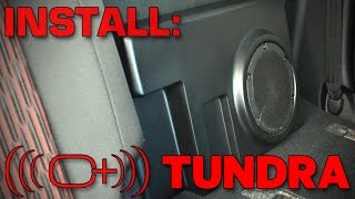 Toyota Tundra Crewmax Complete Sound Solution  Installation [upl. by Eugilegna]