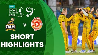 Short Highlights  Peshawar Zalmi vs Islamabad United  Match 33  HBL PSL 9  M1Z2U [upl. by Colp]