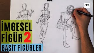 HAREKETLİ FİGÜRLER  İMGESEL İÇİN BASİT FİGÜR ÇİZİMLERİ 2 [upl. by Siugram566]