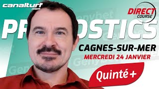 Pronostic Quinté et des courses PMU du Mercredi 24 janvier 2024  En partenariat avec GenybetTurf [upl. by Hailee]