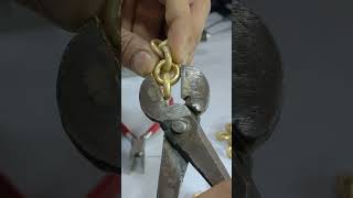 3mm wire Cuban link chain making process by hand how to make Cuban link chain by hand [upl. by Enaile875]