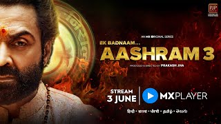 Ek Badnaam… Aashram Season 3  Official Trailer  Bobby Deol  Prakash Jha  MX Player [upl. by Adnyleb]