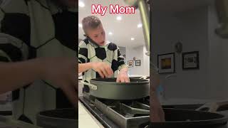 Me vs My Mom Cooking with Oil shorts [upl. by Iturhs]