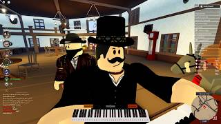 Playing Wet Hands from Minecraft on piano Roblox [upl. by Claire]