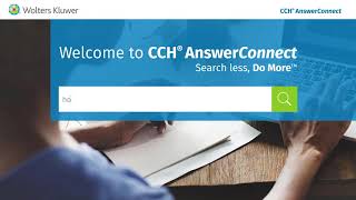 Start using CCH® AnswerConnect [upl. by Airual]