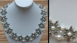 AnleitungTutorial Prächtige Kette aus einzelnen Elementen  DIY Perlen [upl. by Elcarim]