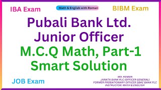 Pubali Bank JO2019 Math Solution Part1 [upl. by Hploda770]