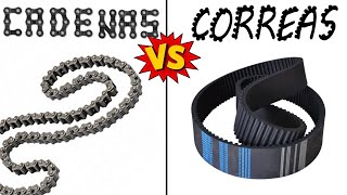 CADENAS vs CORREAS DE DISTRIBUCIÓN  Diferencias Evolución Historia y más [upl. by Anialahs]