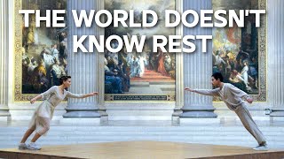 THE WORLD DOESNT KNOW REST  PERFORMANCE BY YOANN BOURGEOIS AND LOUISE NARBONI  IN2ART SHORTS [upl. by Livy962]