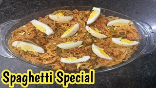 Spicy chicken spaghetti recipe chicken and vegetables spaghetti recipe [upl. by Coney505]