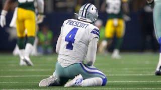 Dallas Cowboys Dak Prescott Blows Playoff Game with two interception vs the Green Bay Packers [upl. by Nospmis]