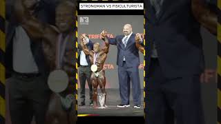 STRONGMAN VS FISICULTURISTA musculação viral [upl. by Thirzi8]