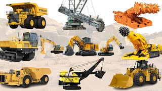 mining heavy equipment  Wheel Loader Roadheader Continuous Miner Haul Truck Crawler Dump Truck [upl. by Stenger703]