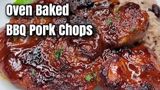 Easiest Delicious Oven Baked BBQ Pork Chops [upl. by Bevis]