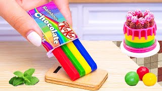 Amazing Miniature Chocolate Cake Decorating Ideas🌈Yummy Rainbow KitKat Cake Dessert🌈Mini Cake Video [upl. by Annuaerb614]