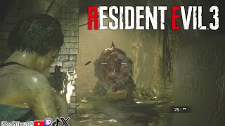 The Sewers Resident Evil 3 Remake Xbox Series S Gameplay [upl. by Korb]