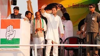 Rahul Gandhi Addressing a Public Rally at Hingoli Maharashtra on April 15 2014 [upl. by Orthman86]