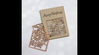 A Christmas Shaker Card with Spellbinders and Scrapbookcom [upl. by Eiahpets]