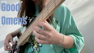 Good Omens Theme  Bass Cover with TABS [upl. by Valaree896]