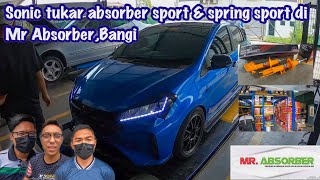 MYVI G3 FACELIFT  TUKAR ABSORBER SPORT amp SPRING SPORT BRAND PROEXPERT  MR ABSORBER BANGI [upl. by Ahsilat159]