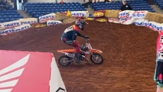 I Ended Up Riding A Ktm 65 Tristar Arenacrash vlog no 7 [upl. by Rosemaria]