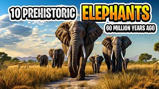 10 Prehistoric Elephants 60 Million Years Ago [upl. by Blasius778]