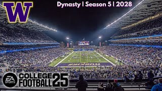 CFB 25  UW Huskies Dynasty Season 5  Week 2 10 Washington 01  5 Ohio State 10 [upl. by Arihsaj]