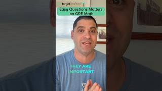 GRE Math Tip Easy Questions Matter 💡  GRE  Shorts [upl. by Guillermo425]