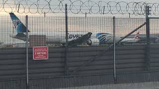 Here is the Egypt Air 777 300 in Heathrow Sunday 13 October 2024 [upl. by Theron]