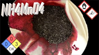 Making ammonium permanganate and testing it  NH4MnO4 Part 2 [upl. by Litch]