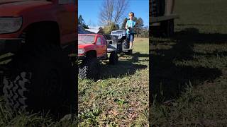 Load up on the beastly scx6 gooseneck massive rc trailer [upl. by Kruter]